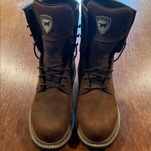 Irish Setter Women’s Dark Brown Leather Logger Boots 8